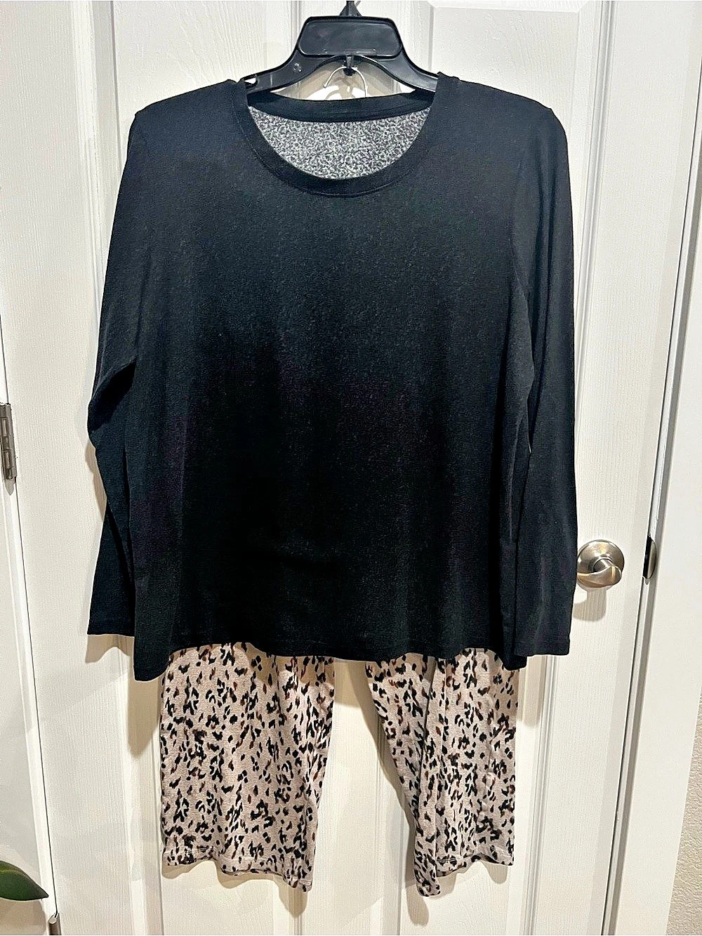 Black & Brown Animal Print PJ Set